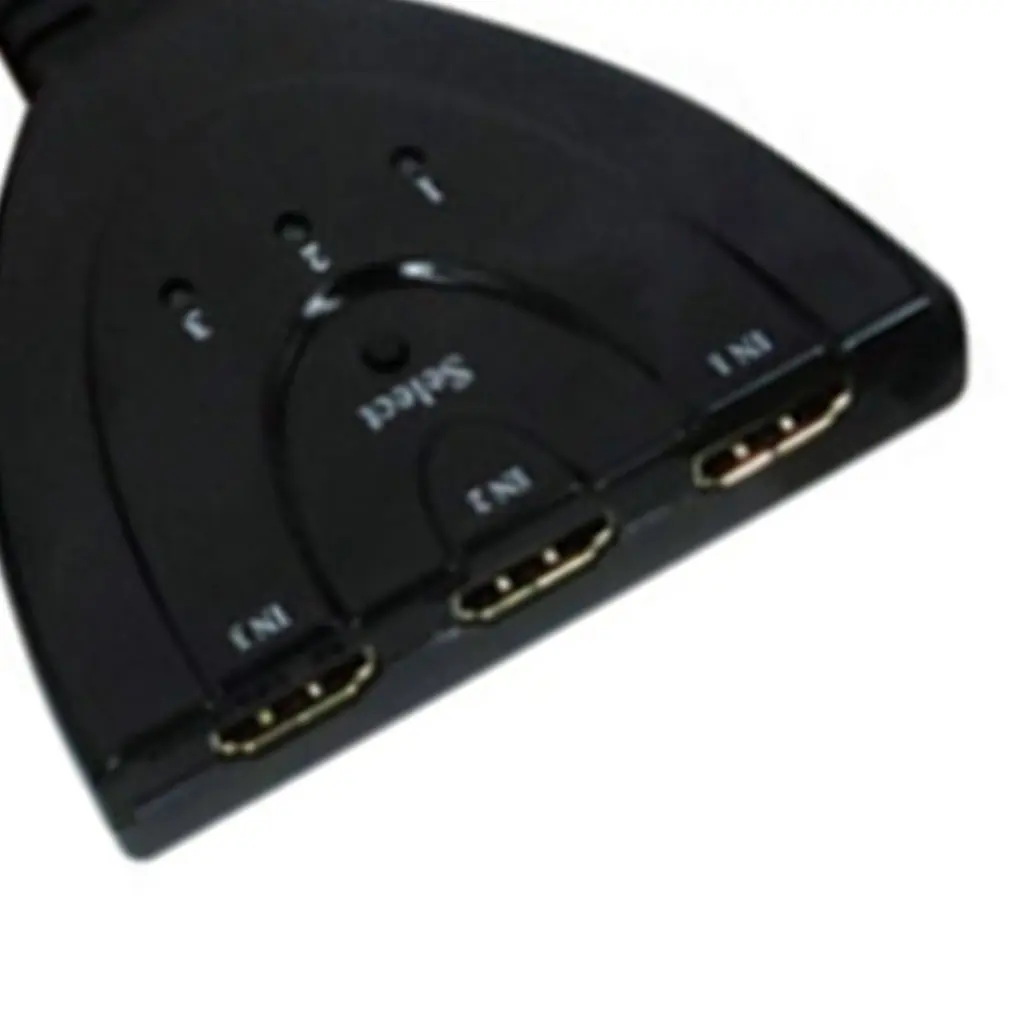 Black Горячая Распродажа 1080P 3D Mini 3 порта HDMI переключатель 1080P HDMI разветвитель 3 в 1 выход порт концентратор для DVD HDTV Xbox PS3 PS4 1080P - Цвет: Black