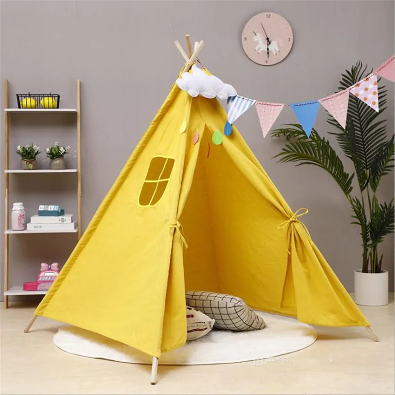 Детские переносные палатки Замок принцессы 160 см детская палатка в помещении игровая палатка палатки - Цвет: As photo show