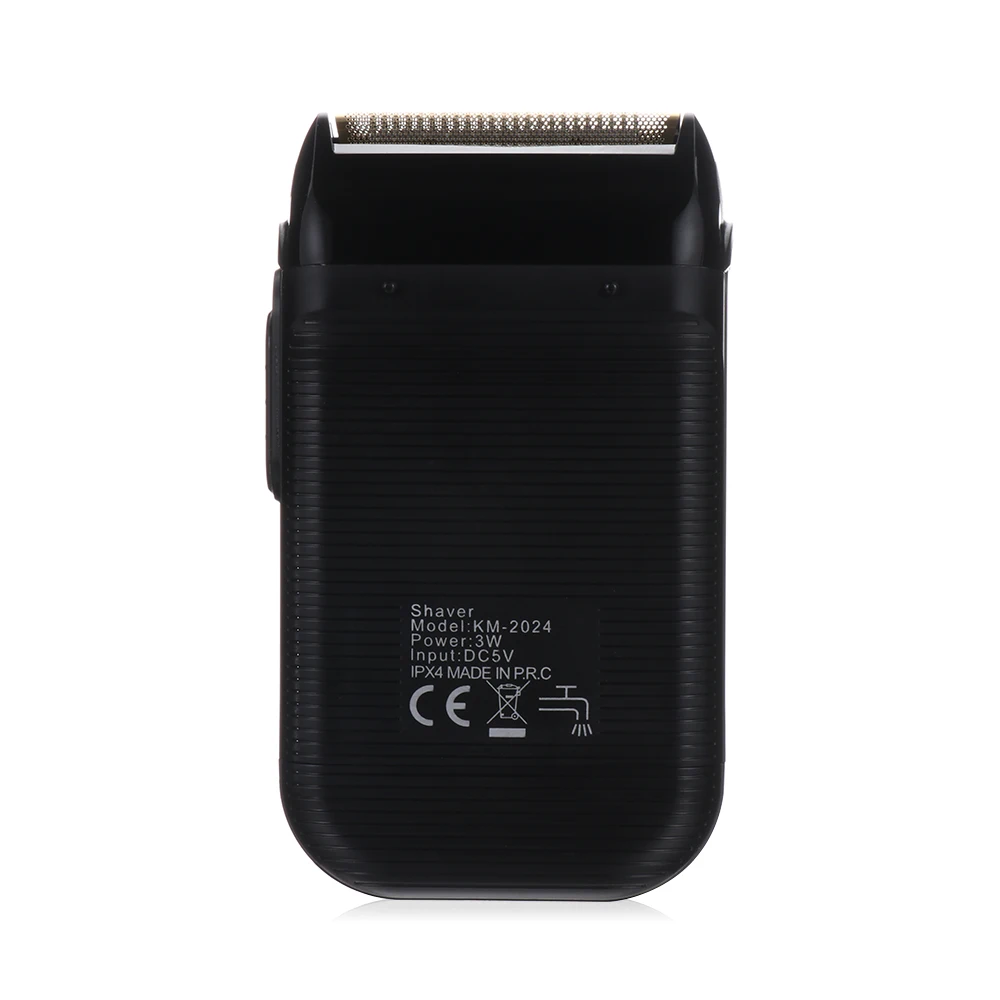 Мужской триммер для лица, моющийся, зарядка через usb, двойное возвратно-поступательное лезвие, бритвенный станок для бороды