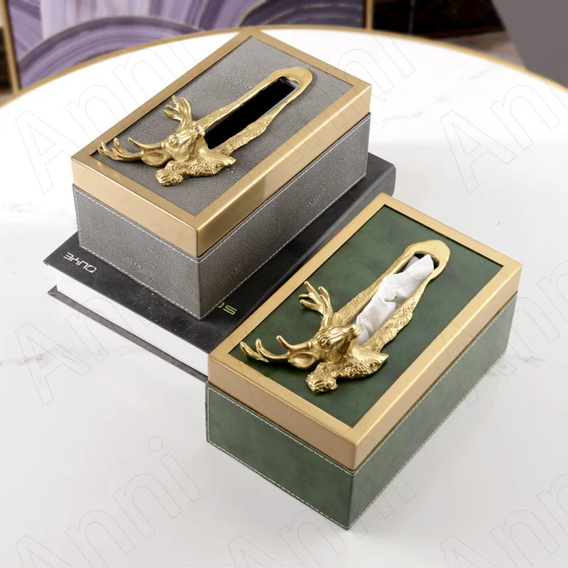 

Креативный кожаный Органайзер для салфеток, декоративный органайзер для салфеток в западном стиле, для гостиной, настольные бумажные коробки