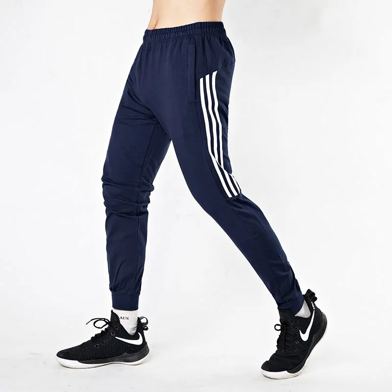 

Athletic Pants MEN'S Trousers Spring And Summer Thin Pure Cotton Closing Skinny Pants Loose-Fit Beam Leg Casual Pants Sweatpants