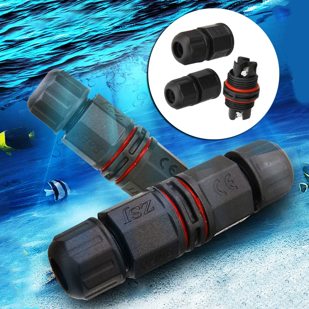 IP67 Водонепроницаемый Электрический разъем море светодиодный огнестойкая распределительная коробка кабель провод 2 3 Pin для использования вне помещений светодиодный освещение разъем