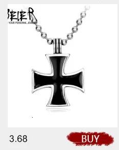 BEIER ожерелье с кулоном из нержавеющей стали 316L с крестиком, тяжелая мужская бижутерия, подарок, Религиозные христианские ювелирные изделия BP8-381