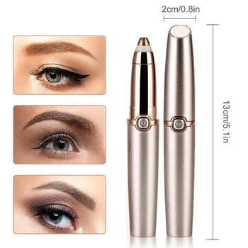 

2 Color Electric USB Women Facial Razor Lipstick Eyebrow Shaver Trimmer Face Portable Mini Eyebrow Razor 1 Pcs Makeup Device