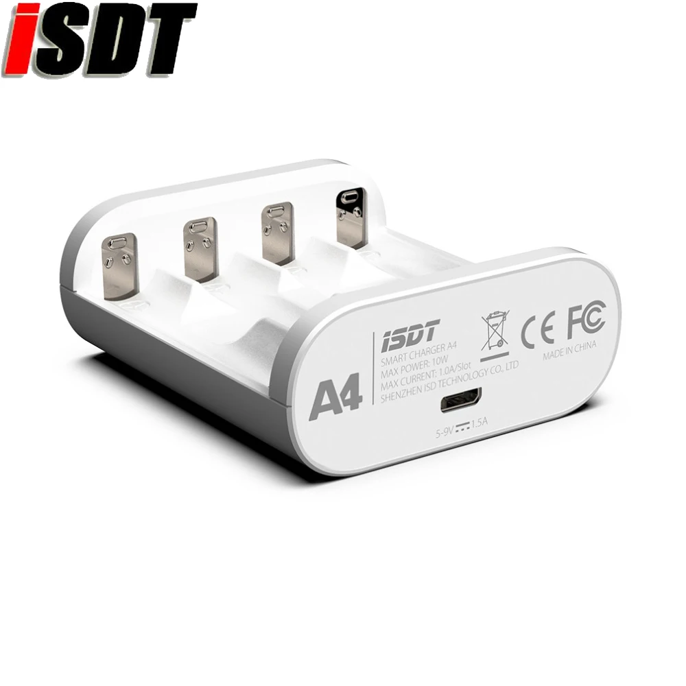 

Original ISDT A4 10W 1.5A/AA/AAA Battery Charger DC Smart Battery Charger Unit For 10500 12500 Battery