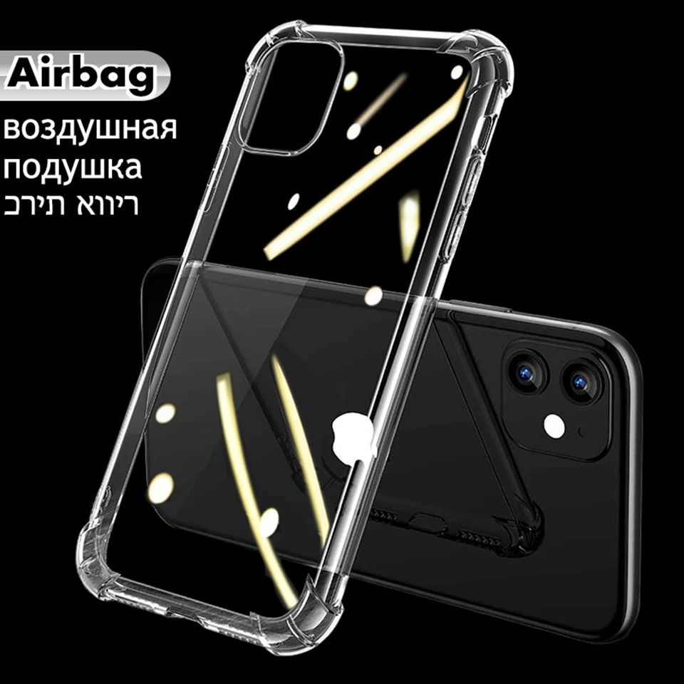 Luxury Silicone Clear Phone Case For Samsung Galaxy S21 S20 FE Note 20 Ultra S10 S9 S8 10 Plus A52 A51 A71 A12 Shockproof Cover