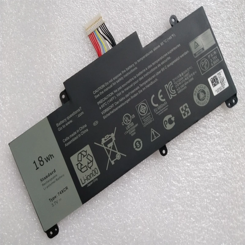 Новая Подлинная батарея 74XCR для Dell Venue 8 Pro 5830 T01D T01D001 VXGP6 074XCR X1M2Y Tablet Notebook batteria 3 7 V 18Wh |