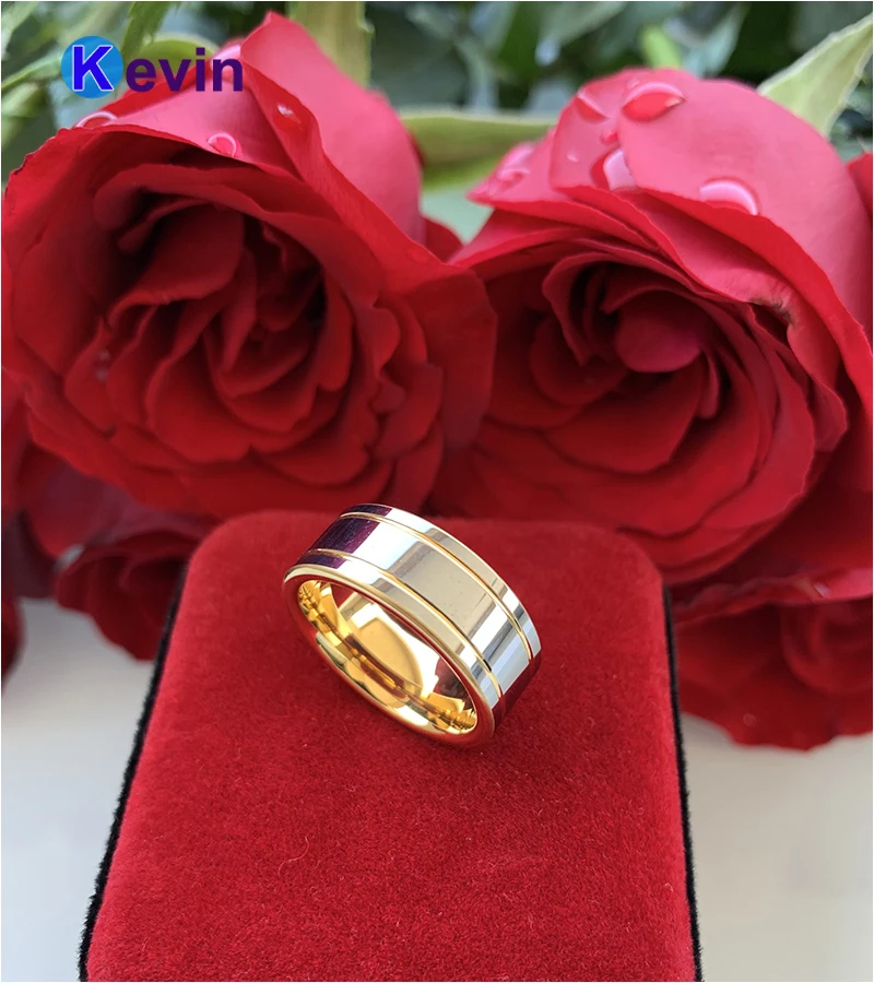 Двухцветное Золотое свадебное кольцо Love forever для мужчин и женщин|ring shape|ring eyering bear |