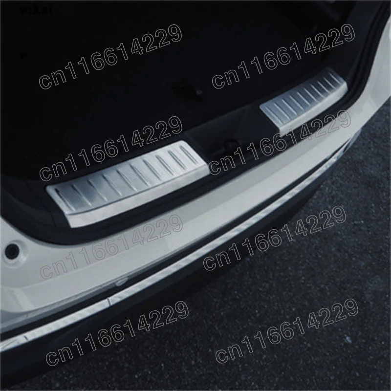 Stainless Steel Rear Bumper Protector Sill Trunk Rear guard Tread Plate