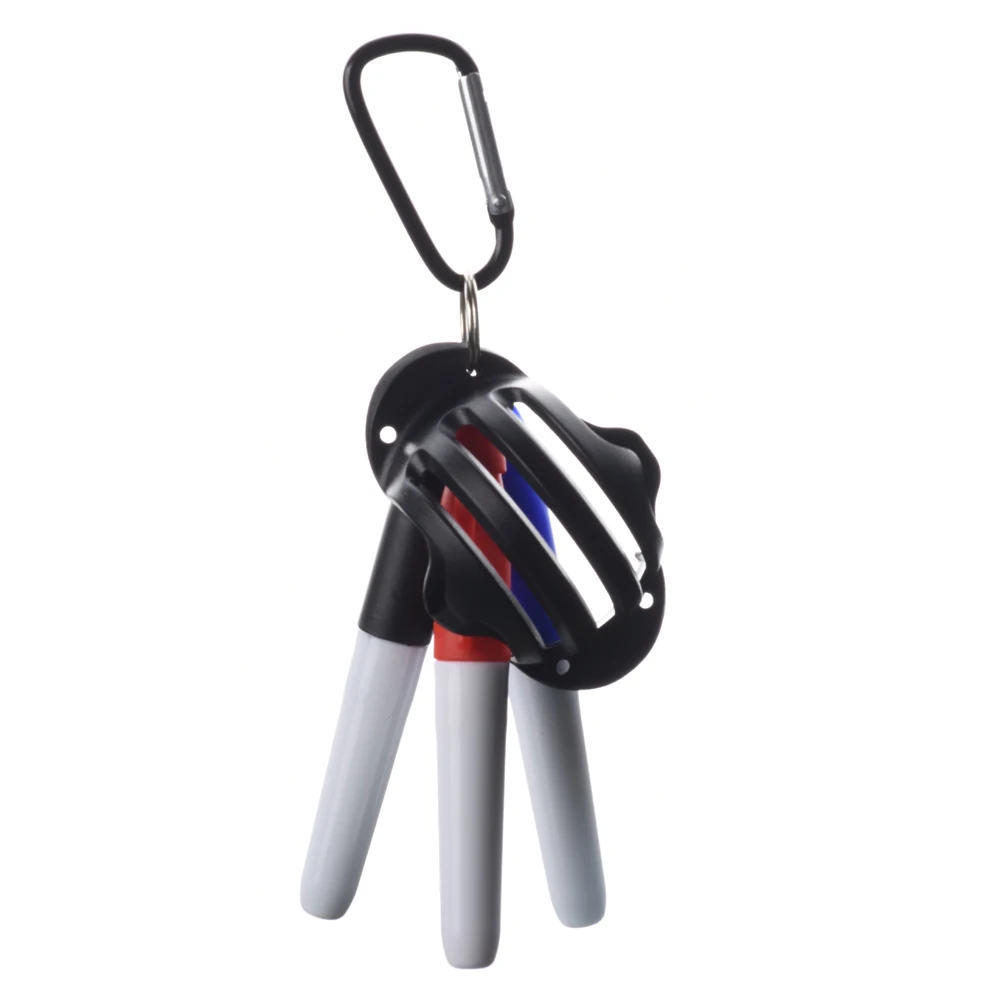 

Golf Ball Triple Track 3 Line Alignment Marker Stencil Plastic Golf Ball Line Drawing Tool With Outdoor Hook