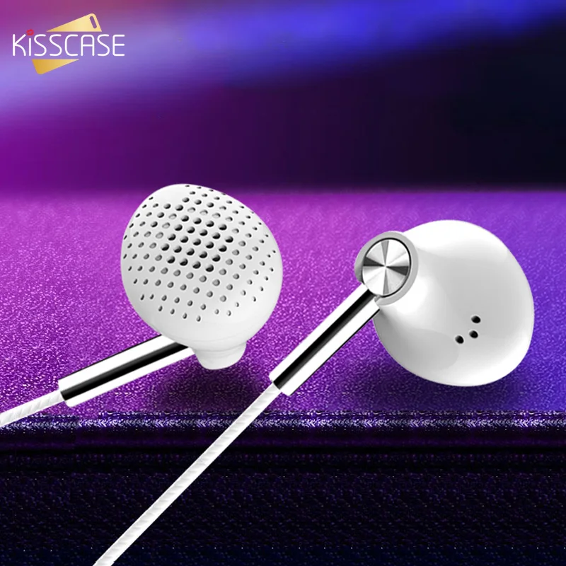 KISSCASE 6D стерео Бас 3 5 мм проводные наушники Спортивная Музыкальная гарнитура с