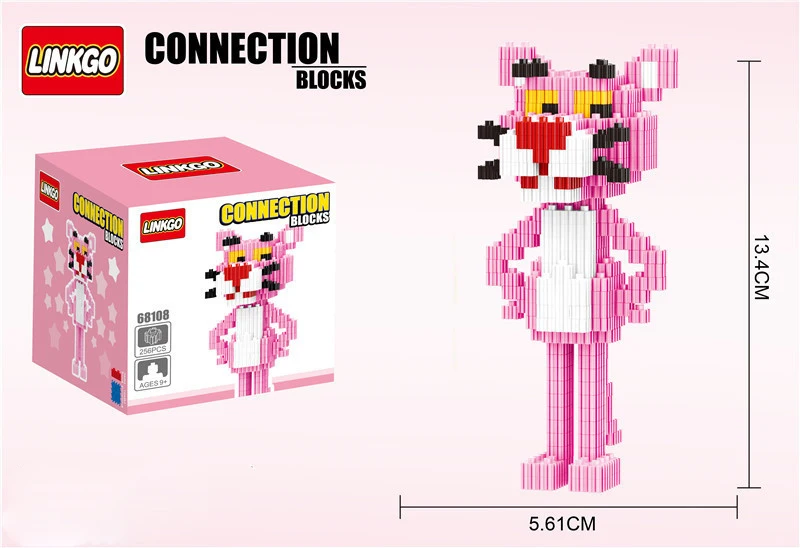 608pcs+ Magic Building Blocks Pikachu Model Connection Stitch Figures Assembling PokeMonster Mini Bricks Toys For Children 3