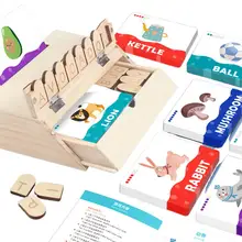 Jeu de mots assortis, jouets en bois, Alphabet, pour la lecture et l'orthographe, enseignement de la reconnaissance des mots, orthographe et augmentation M