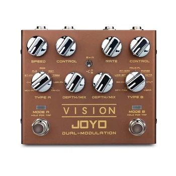 

JOYO Vision Multi-effect Guitar Pedal 9 Effects Dual Channel Modulation Pedal Support Stereo Input & Output True Bypass