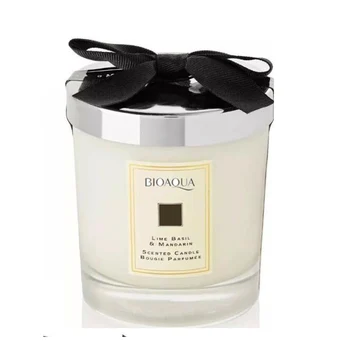 

Valentine's Day WOOD SAGE SEA SALT SCENTED CANDLE HEIGHT 2.5 IN With Oud & Bergamot Candle Fragrance Aromatherapy Candles Gift