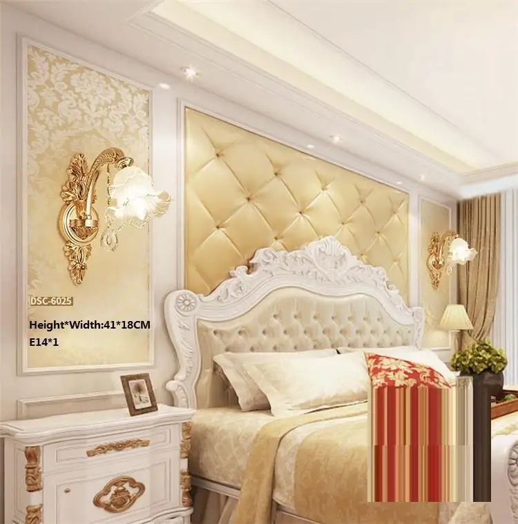 Бра Wandlampe зеркало Cama Lampara De Interior Aplique Luz Pared аппликация Murale Wandlamp Хрустальный потолочный светильник настенный светильник для спальни