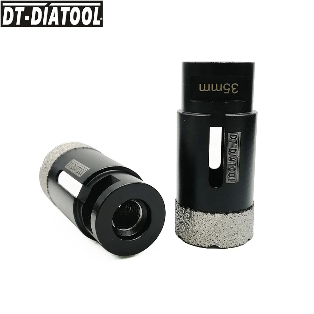 

DT-DIATOOL 2pcs M14 Dia 35mm Vacuum Brazed Diamond Dry Drill Core Bits Porcelain Tile Hole Saw Granite Marble Stone Drilling Bit