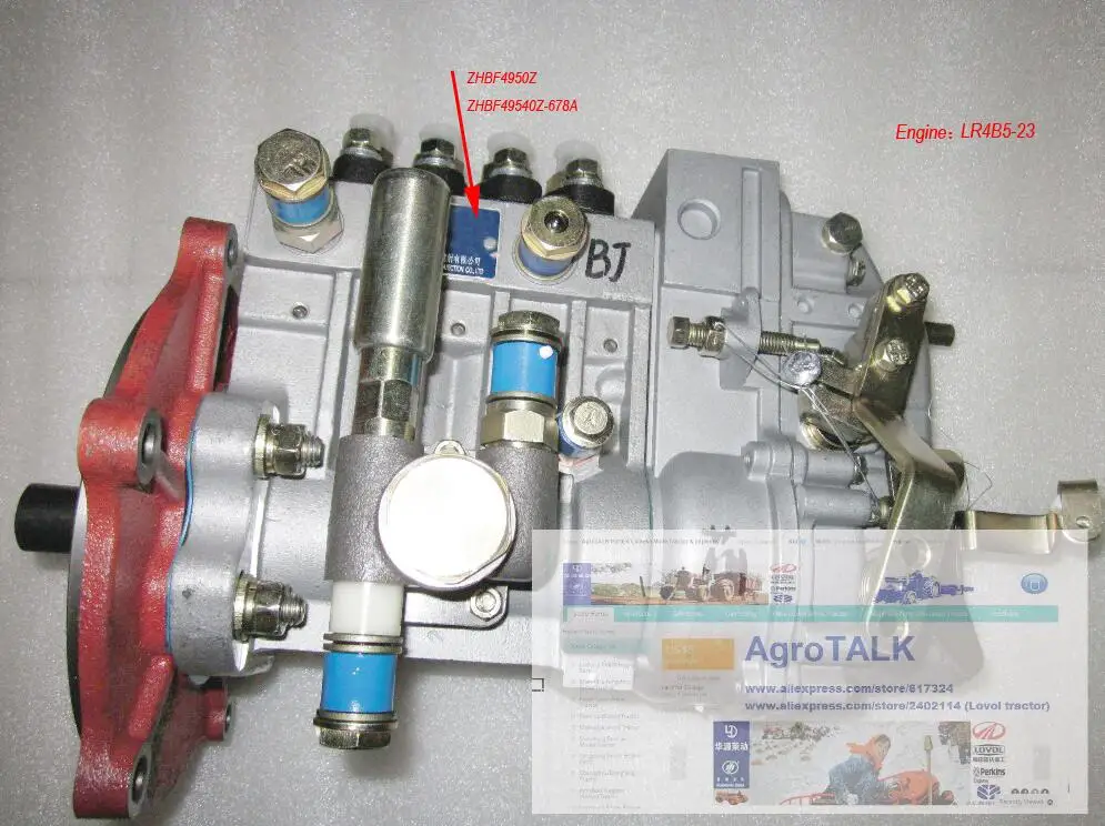 Yituo LR4M5-23/LR4B5-23 для трактора YTO 70-75hp, топливный насос высокого давления, сначала проверьте у нас название вашего насоса - Цвет: LR4B5-23