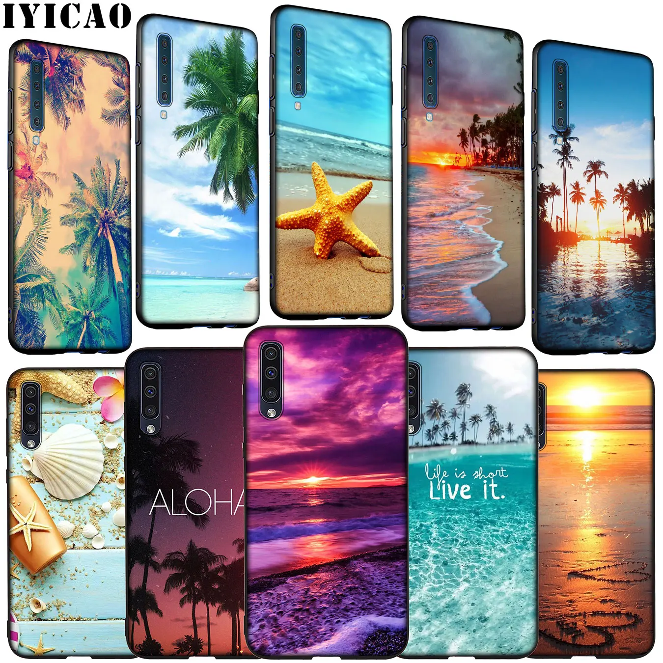 Мягкий силиконовый чехол IYICAO для Samsung Galaxy A70 A60 A50 A40 A30 A20 A10 M10 M20 M30 M40 A20E |