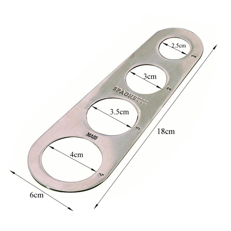 Нержавеющая сталь Измеритель для спагетти Легкая очистка паста линейка, измерительный инструмент 4 порции кулинарные принадлежности инструменты управления