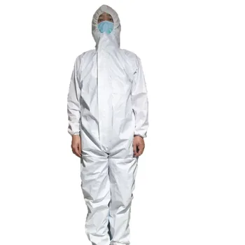 

2020 Solid Unisex Solid Anti-bacteria Safety Overalls Insulation Suit Disposable Wash Safety protection Clothes