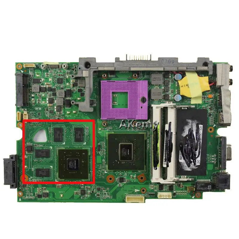 K40ID материнская плата для ноутбука ASUS K50ID K40IE K50IE оригинальная материнская плата DDR3-RAM GT320M-1GB