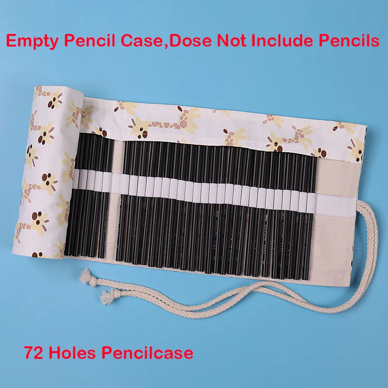 Cute Roll Pencil Case 36/48/72 Holes Penal Large Unicorn Flamingo Pencilcase for Boys Girls Pen Bag Stationery Kit Box Supplies - Цвет: 72 Holes Pencil Case