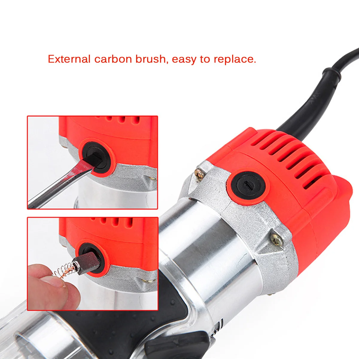 220V 300W Trim Router Set Edge Woodworking Wood Clean Cuts Power Cutting Tool 