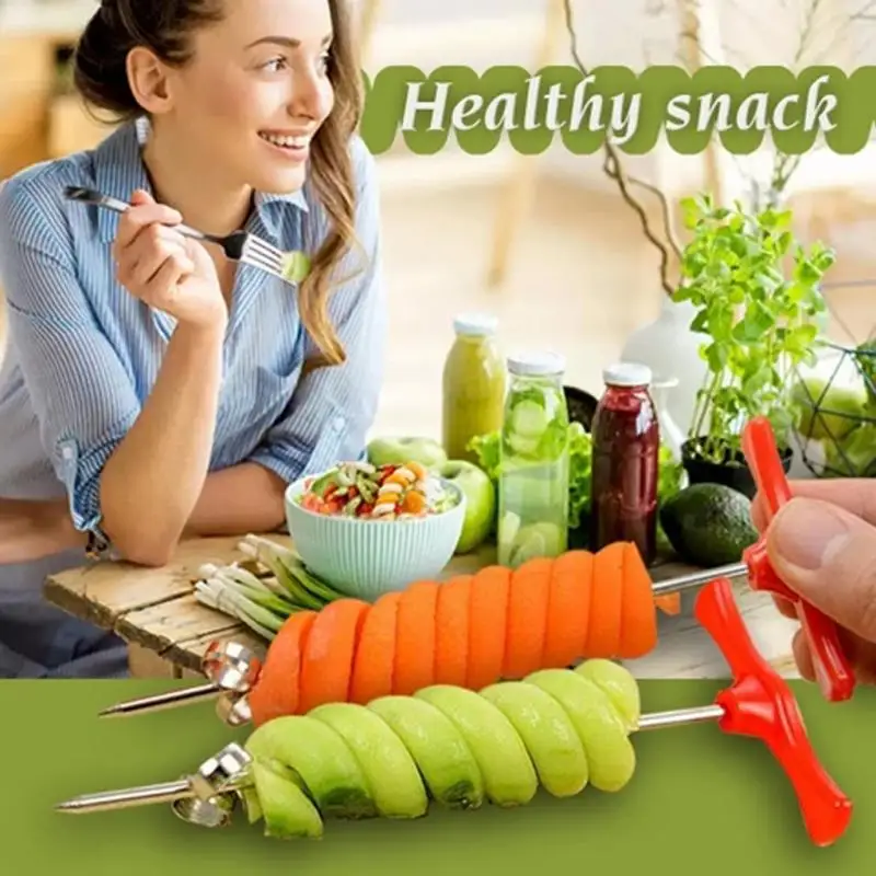Rotary Machine Manual Magic Slicer Eco-Friendly Healthy Creative Fruit Vegetable Tools Spiral Cutting Radish Potato | Дом и сад
