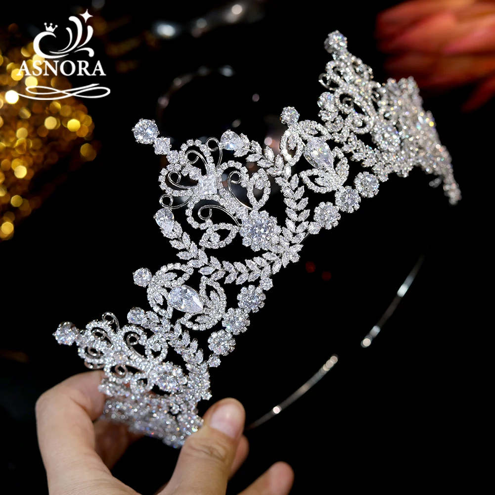 Trendy Bridal Hair Accessories Silver Color Rhinestone Crystal Brides Tiara US 