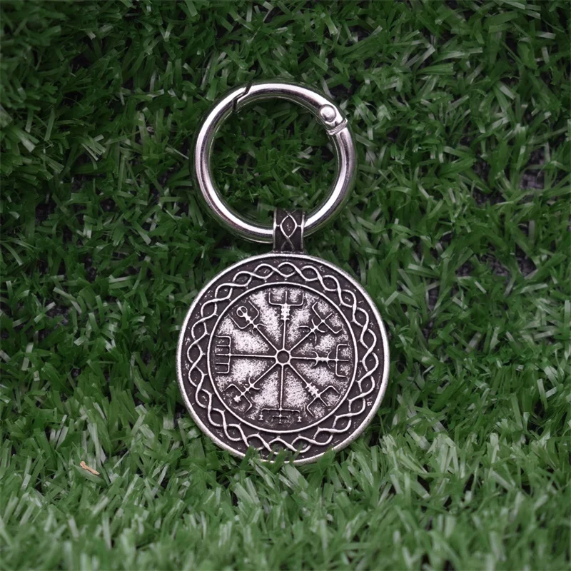 Vegvisir подвеска с компасом брелок круглый кулон скандинавский Викинг амулет