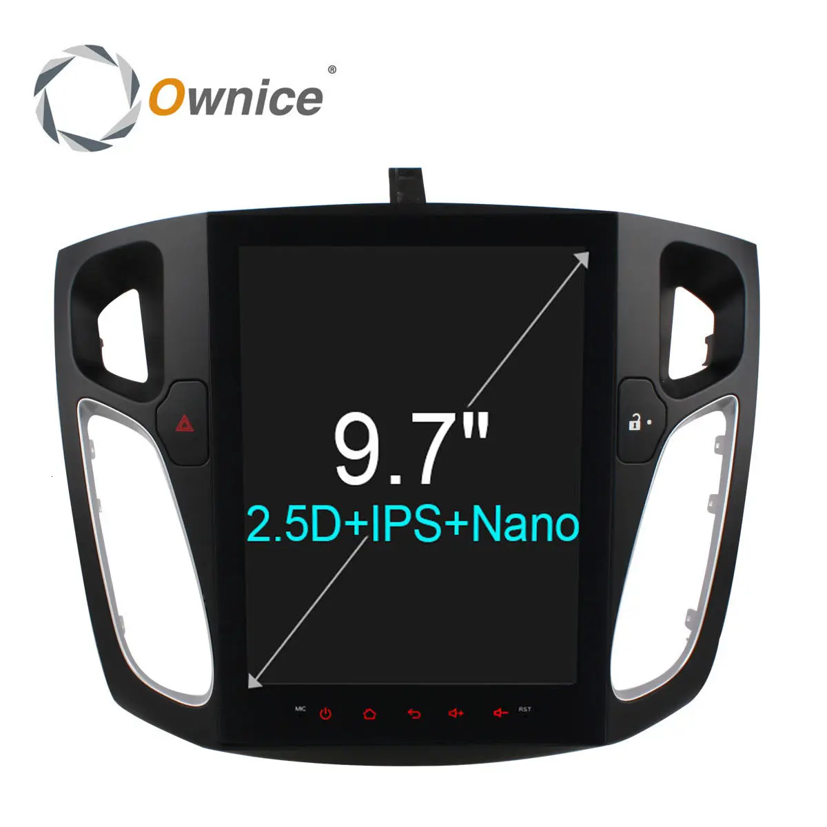 10," ips 2.5D экран 2G ram 32G rom 8 Восьмиядерный Android 6,0, dvd-автомагнитола dvd плеер с JPS и навигацией для ford focus 2012- 4G LTE - Цвет: 9.7 Inch for Focus