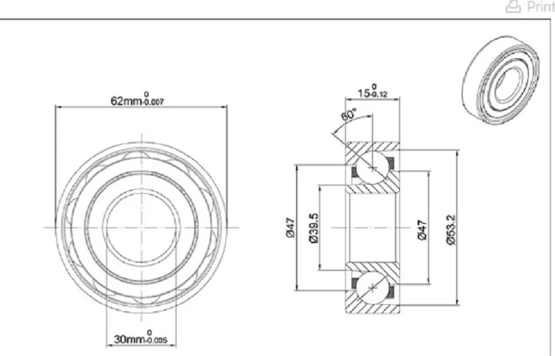 NSK cnc винтовой опорный подшипник 30TAC62 BST30X62 BSB3062 30 мм* 62 мм* 15 мм