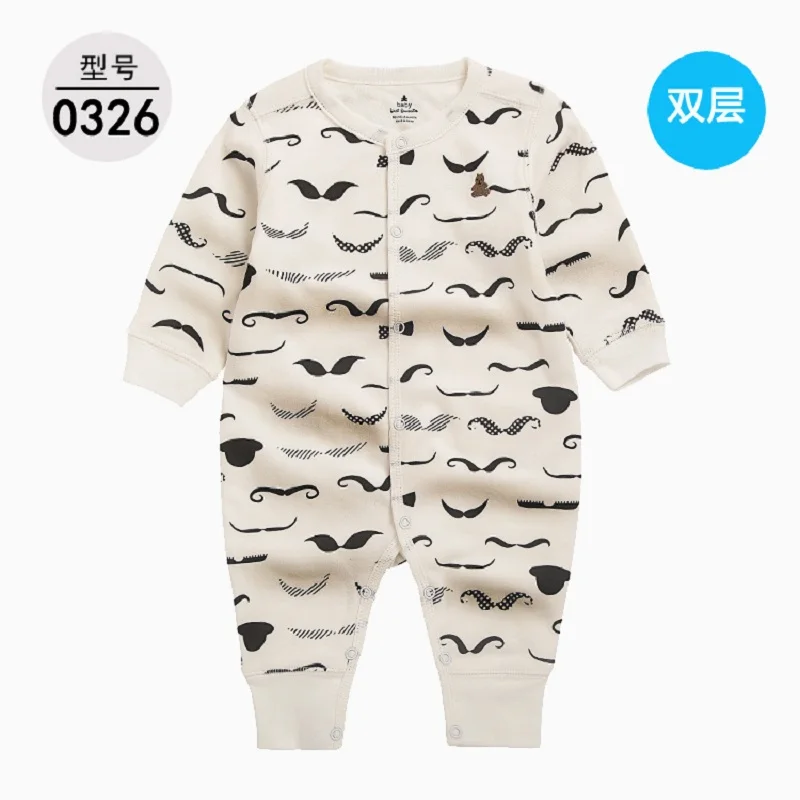 Одежда для новорожденных г. Осенне-зимний комбинезон с длинными рукавами и рисунком для мальчиков и девочек, костюм для новорожденных комбинезон для малышей с изображением акулы, от 3 до 24 месяцев - Цвет: 6