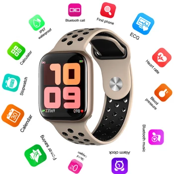 

Hot F9 Sport Smart Watches Full Touch Screen Heart Rate Blood Pressure Smartwatch Support IOS Android PK Iwo8 B57 for Men Women