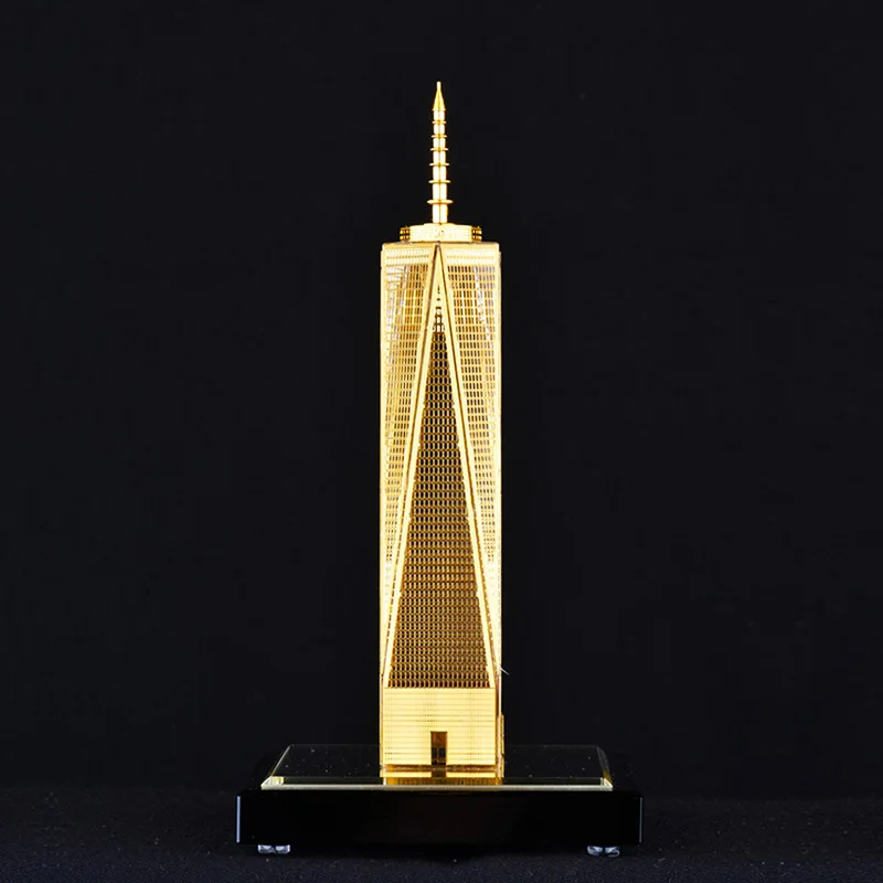  Dubai Burj Khalifa Tower Crystal inlaid with gold Assembling Souvenirs Tower building structure edi