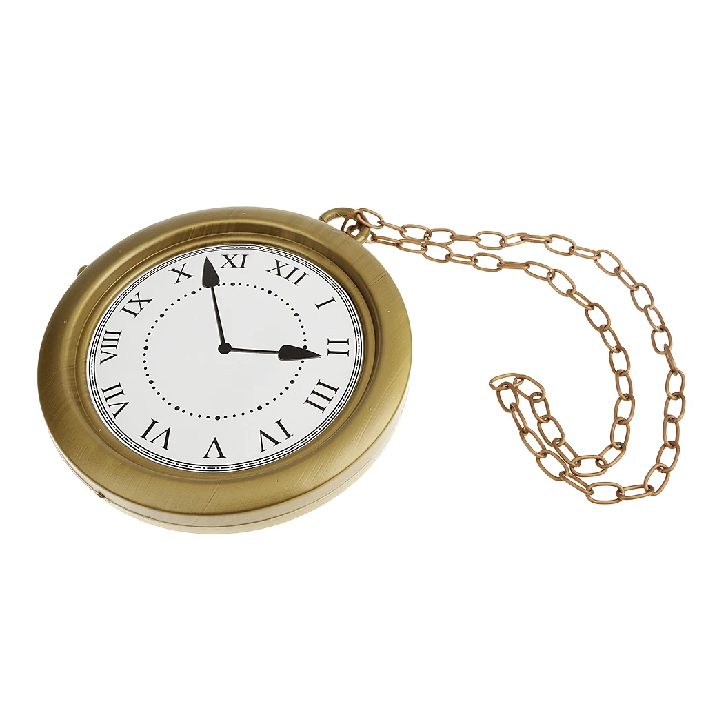 Vintage Rapper Necklace Clock Fancy Dress Costume Party Prop Decoration Vintage Rapper Necklace Clock Fancy Dress Costume Party Prop Decoration