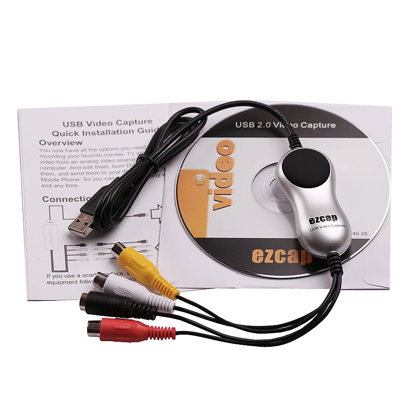 Usb 2 0 Rcaコンポジット S ビデオtv Vhs Dvd 8ミリメートルビデオカメラタップカセットオーディオビデオキャプチャコンバータpcのwindows Win7 8 10 64bit Video Tv Tuner Cards Aliexpress