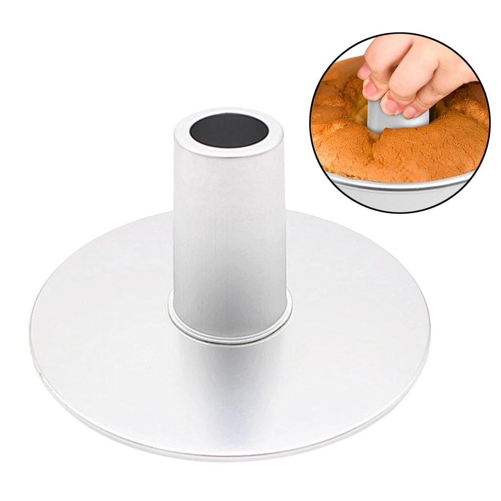 6/8inch Hollow Chimney Chiffon Cake Mold Pan Aluminum Alloy Round Cheesecake Mousse Pan Removable Bottom Baking Cake Tools