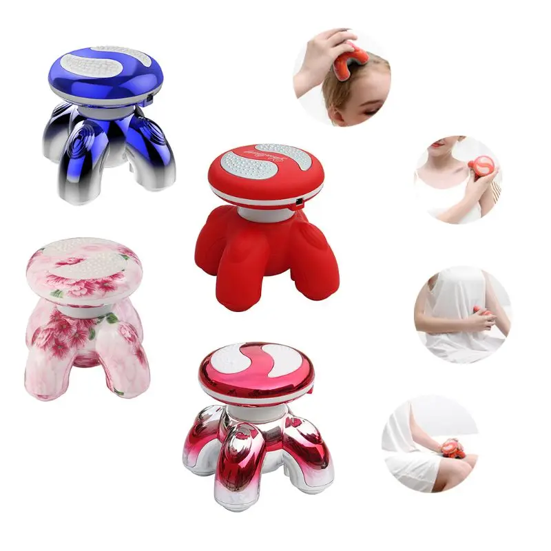 Mini Triangle USB Handheld Body Massager LED Portable Electric Massage Vibrator new