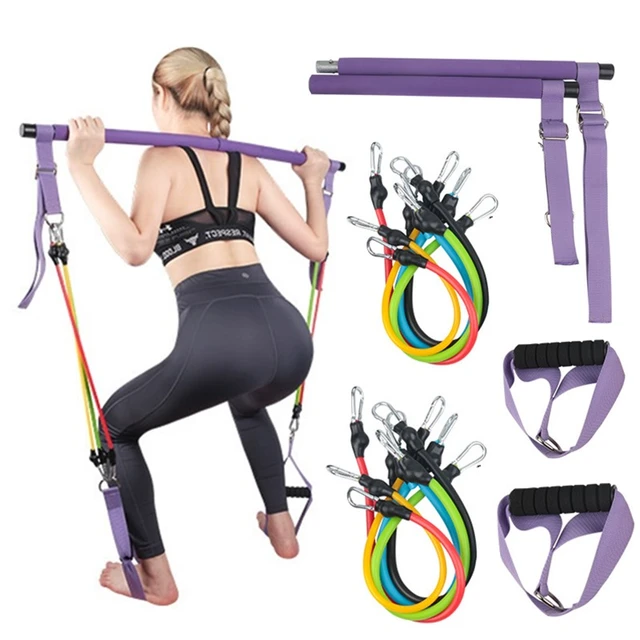 musculation equipement elastique sport Fitness Pilates bâton barre