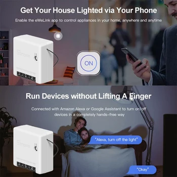 

Smart Switch Two Way SONOFF Mini Household Indoor Appliance Office Intelligent Switch WIFI Switch Alexa Google Home Wireless