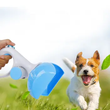 

Pet Pooper Scooper Jaw Poop Scoop Handle Shovel Cleaning Animal Waste Dog Puppies Outdoor Cat Picker Cleaning Tools