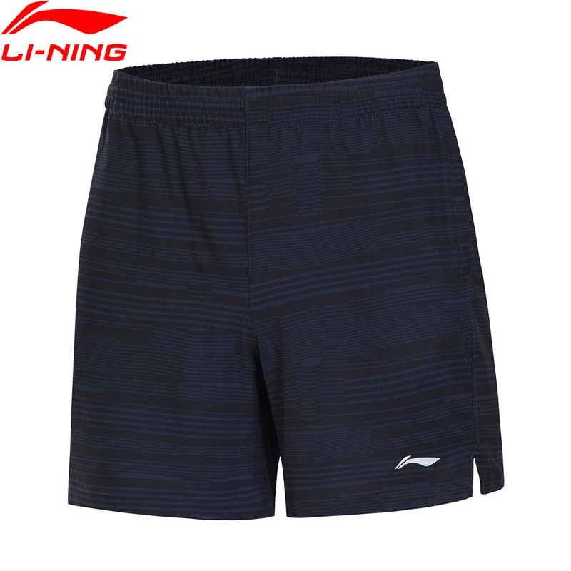 (Клиренс) Li Ning мужские шорты для бега серии 88% полиэфир 12% спандекс подкладкой