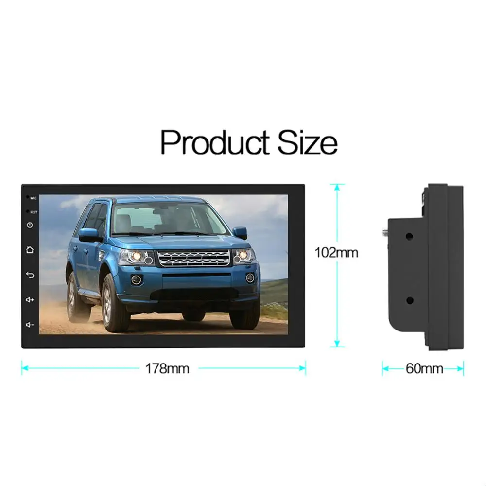 Автомагнитола Viedo 2 DIN Android 9 1 GPS Wi Fi Bluetooth USB дисплей 7168|Мультимедиаплеер для авто| |