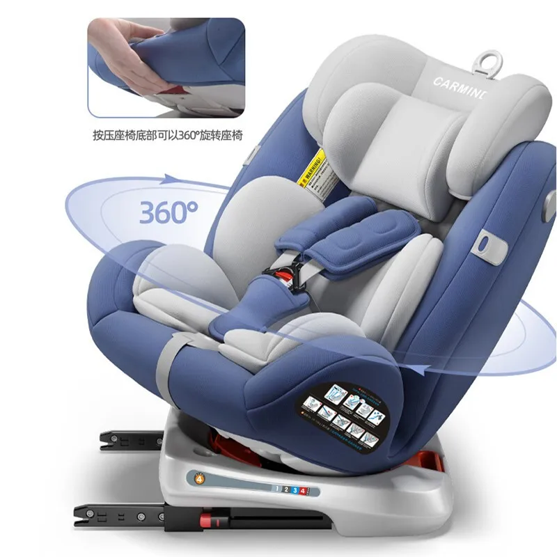 Portable Baby Car Safety Seat Child Car Seat 0-12 Years Old 360 Rotation Sitting Toddler Seat Infant Car Seat for Kids Car Seat