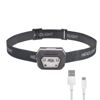 

Wave Sensor Built-in Battery Lamp XPE SMD LED Torch Headlight for Outdoor Hiking Led Head lamp Flashlight Torch Headlight