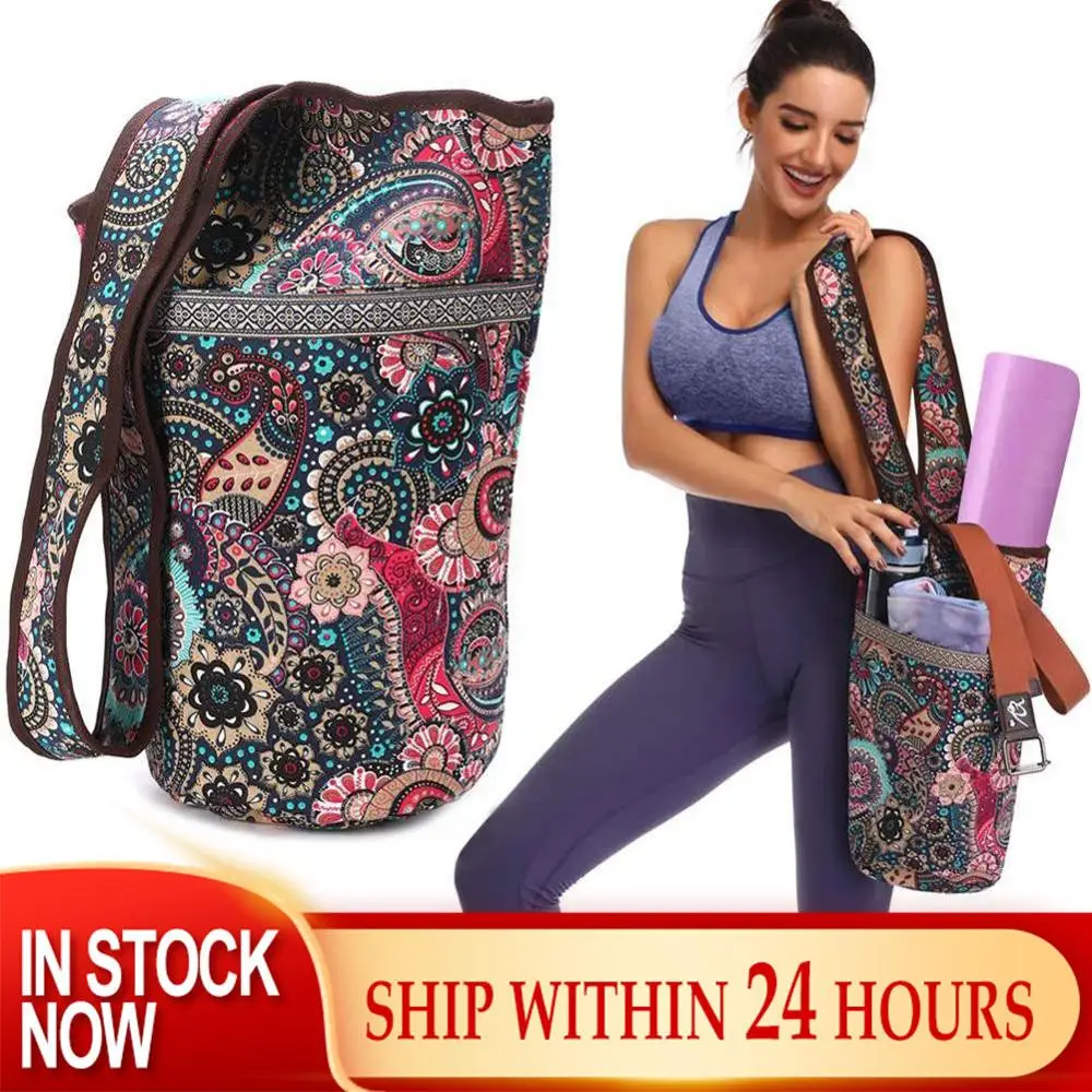 Multi-color Canvas Breathable Oversized Yoga Mat Bag Tote Sling