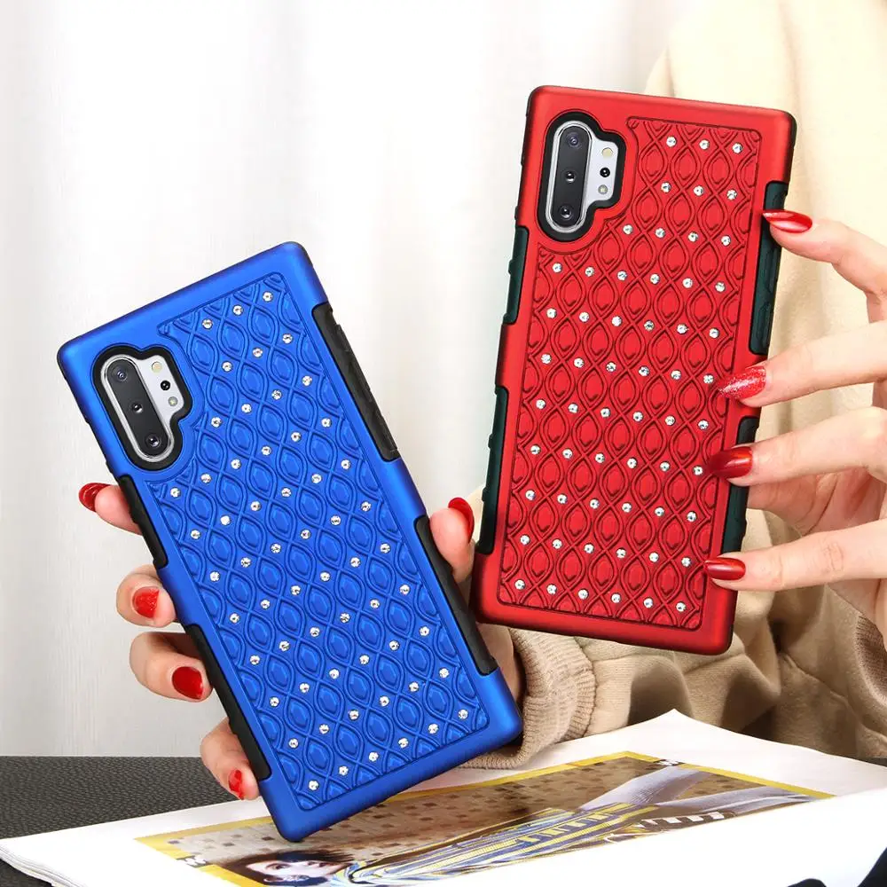 

Colorful Glitter For Samsung Galaxy Note 10 Plus Jewelled Diamond Shockproof Case For Samsung A10 A20 A30 A50 M10 A50s Cover