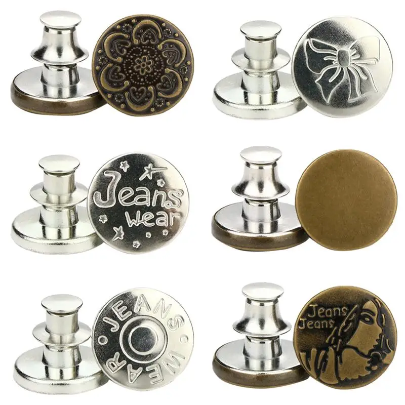 Detachable Buttons Jeans Clip 